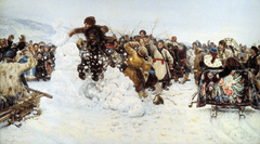 Taking a Snow Town by Vasily Surikov