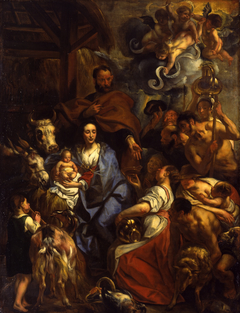 The Adoration of the Shepherds by Jacob Jordaens