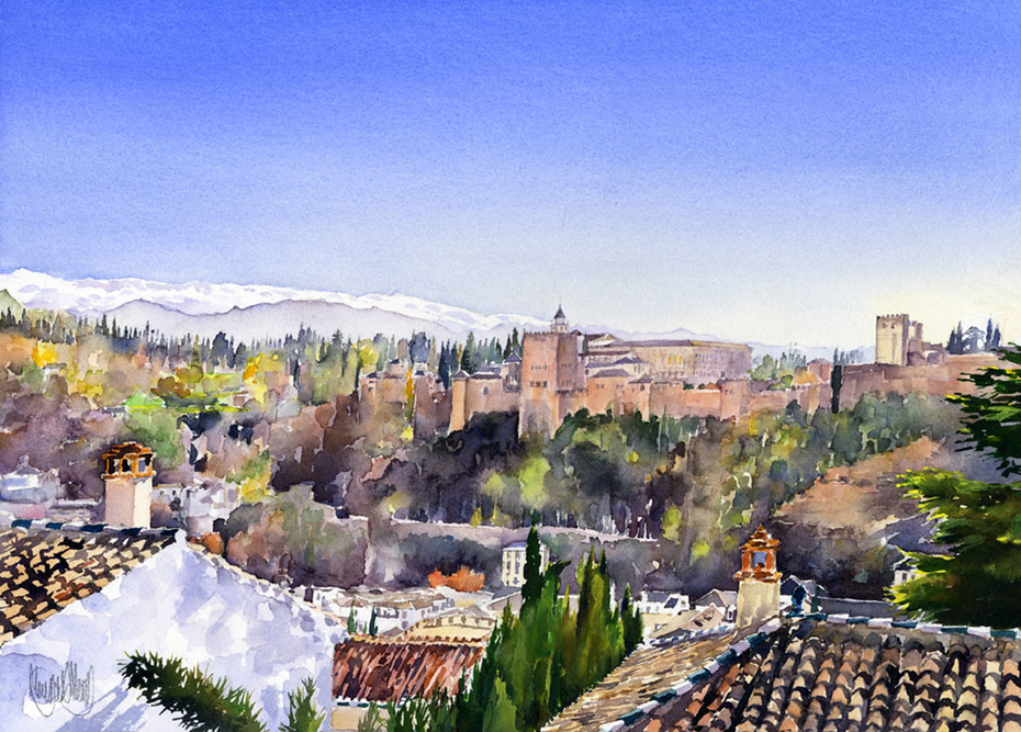 The Alhambra, Granada and the Sierra Nevada