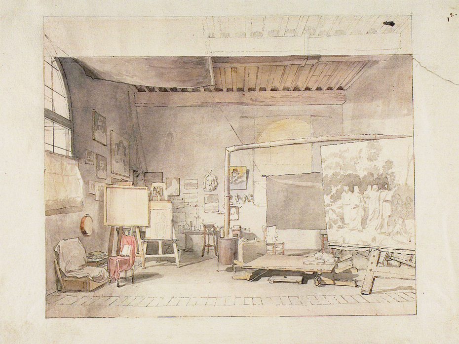 The Atelier of Alexander Ivanov in Rome