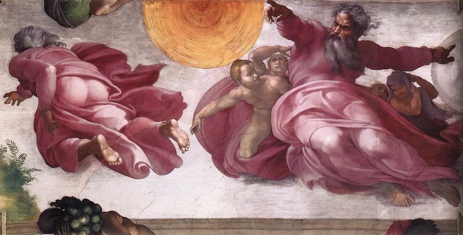 The Creation Of The Sun Moon And Planets Michelangelo