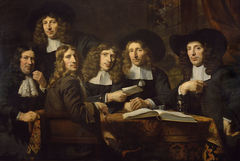 The directors of the Amsterdam Surgeon's guild by Nicolaes Maes