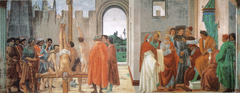 The Disputation with Simon Magus and the Crucifixion of Peter by Filippino Lippi