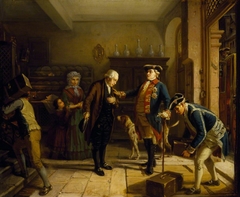 The Elector of Hesse entrusting Mayer Amschel Rothschild (1743-1812)  with his Treasure by Moritz Daniel Oppenheim