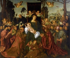 The Feast of the Rose Garlands by Hans Rottenhammer
