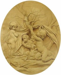 The Four Seasons: Winter: Putti sheltering by a Fire (after Edmé Bouchardon) by Anonymous
