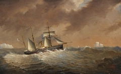 The gunboat HMS Goldfinch by Bloomfield Douglas