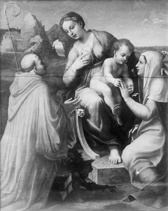 The Madonna and Child with Saints by Francesco Menzocchi