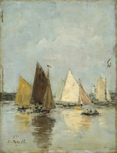 The Return of the Boats by Eugène Louis Boudin