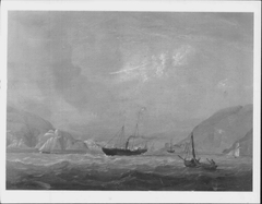 The Royal Yacht Leaving Dartmouth by John Christian Schetky