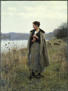 The Shepherdess of Rolleboise by Daniel Ridgway Knight