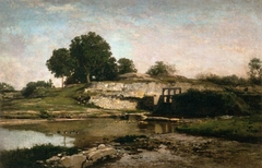 The Sluice-gate at Optevoz (Isère) by Charles-François Daubigny