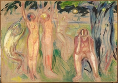 The Tree of Life: Left Part by Edvard Munch