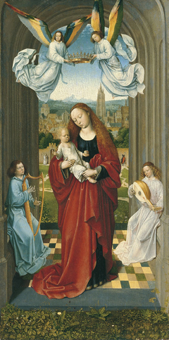 The Virgin and Child between Angels by Master of the André Virgin