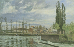 The Weir at Pontoise by Camille Pissarro
