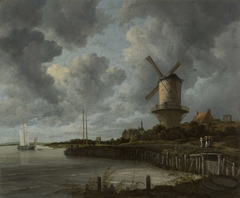 The Windmill at Wijk bij Duurstede by Jacob Isaacksz. van Ruisdael