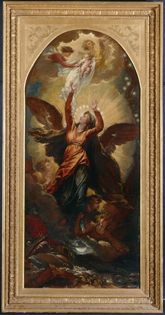 The Woman Clothed with the Sun Fleeth from the Persecution of the Dragon by Benjamin West