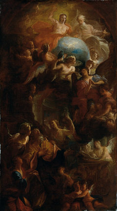 Tod des heiligen Augustinus by Carlo Carlone