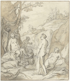 Toilet van Diana by Abraham van Diepenbeeck