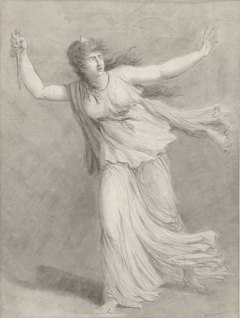 Toneelspeelster Sarah Siddons in de rol van Euphrasia by William Hamilton