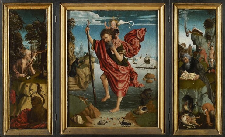 Triptych St Christopher