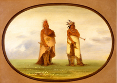 Two Unidentified North American Indians by George Catlin