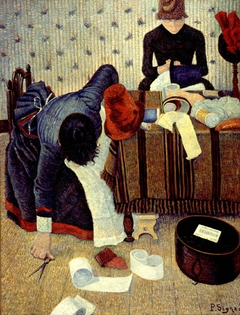 Two Milliners in the Rue du Caire (Paris) by Paul Signac
