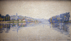Banks of river Seine at Herblay by Paul Signac