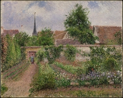 Vegetable Garden, Overcast Morning, Eragny by Camille Pissarro