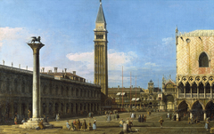 Venice: The Piazzetta towards the Torre dell'Orologio by Canaletto