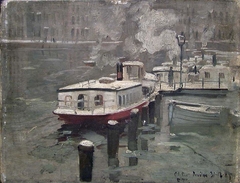 View from the Alster by Frits Thaulow