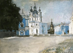 View of the Smolny Cathedral by Stepan Yaremich