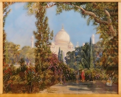 View of the Taj Mahal at Agra, North West India by Marianne North