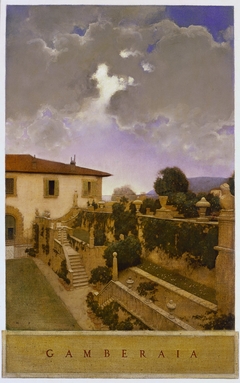 Villa Gamberaia, Settignano by Maxfield Parrish