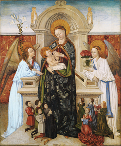 Virgin and Child, Angels and Family of Donors