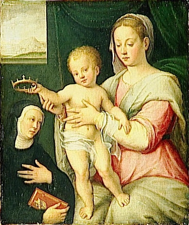 Virgin and Child with Saint