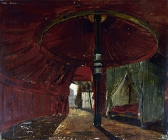 Vue intérieure de la tente du fils de l'empereur du Maroc et exposée aux Tuileries by Jacques Guiaud