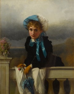 Waiting for her suitor by John George Brown