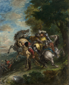 Weislingen Captured by Götz’s Men by Eugène Delacroix