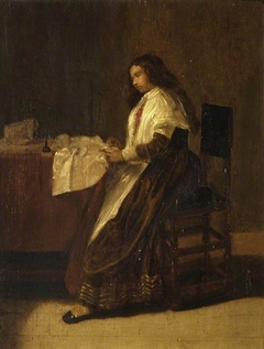 Woman at her work