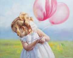 Kοριτσάκι με μπαλόνια
