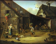 A Farm by Johann Ludwig Ernst Morgenstern