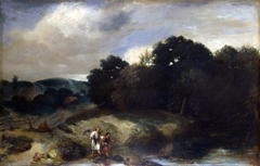 A Landscape with Tobias and the Angel by Jan Lievens