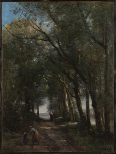 A Lane through the Trees by Jean-Baptiste-Camille Corot