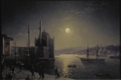 A Moonlit Night on the Bosphorus by Ivan Aivazovsky