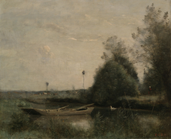 A Pond in Mortain by Jean-Baptiste-Camille Corot