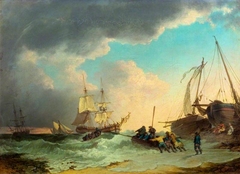 A Sea Piece by Philip James de Loutherbourg