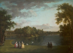 A View of the Lake at West Wycombe Park and the Temple of Daphne by William Hannan