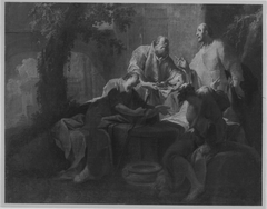 Abraham hosts the Three Angels by Franz Sigrist
