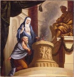 Altaar van Vesta, brandoffer aan Zeus (?) by Elias van Nijmegen